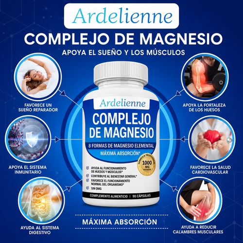 Complejo de magnesio Ardelienne | Menos Estrés, Mejor Sueño y Máxima Absorción